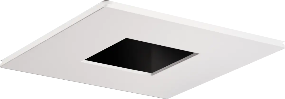 Square Pinhole, flangeless, white