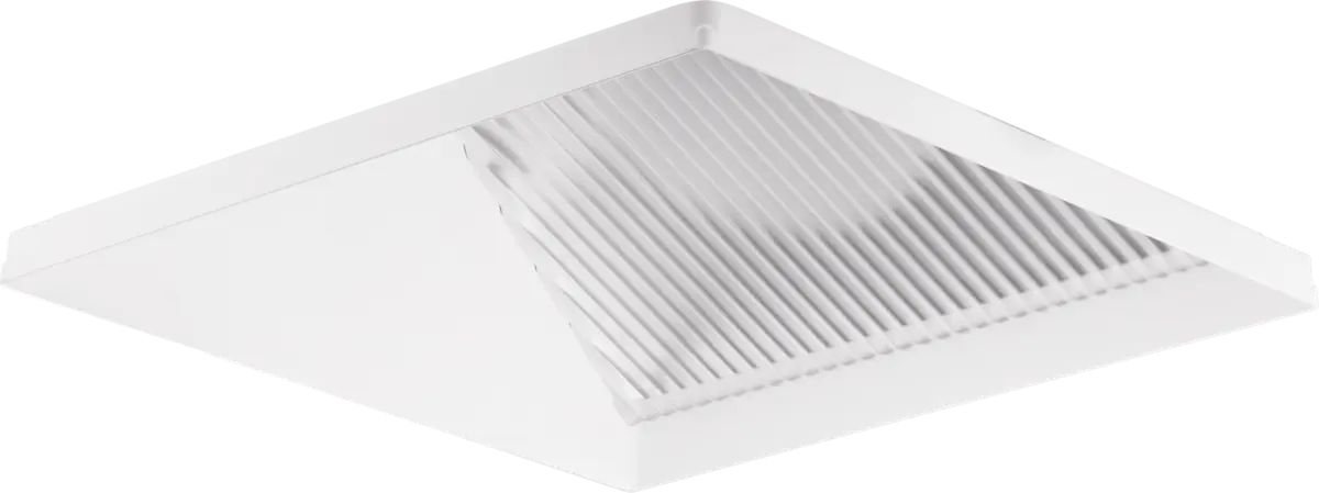 Square Wall wash, flangeless, white
